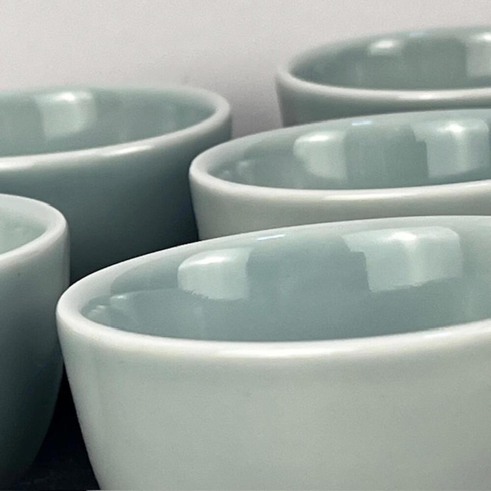 Alessi for Delta Set of 12 Minimalist Asian Inspired Porcelain Fruit Bowls 5 oz. - Picture 8 of 9